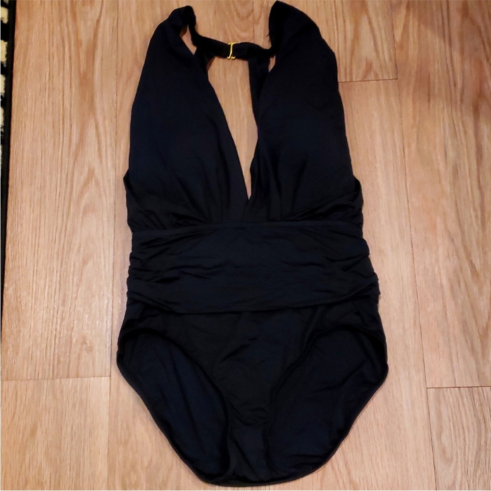 BADGLEY MISCHKA Black One Piece Swimsuit SZ10